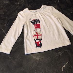 Gymboree Penguin 🐧 Embroidered Detail Shirt 🎁
